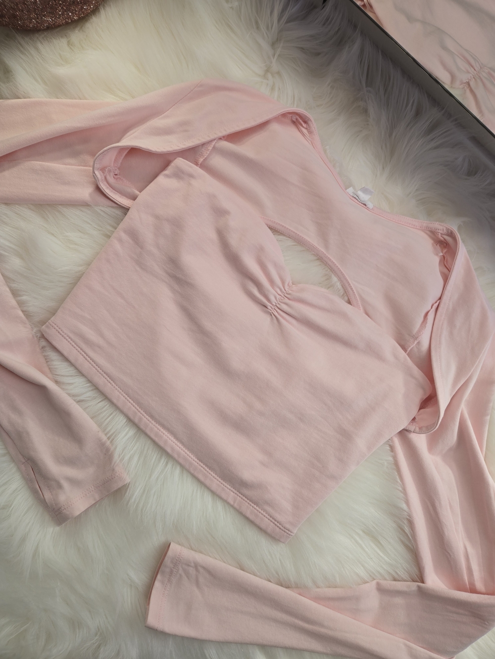 Garage Pink Tube Top + Shawl